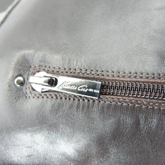 Kenneth Cole Women's Brown & Gray Leather Knee High Riding Boots Size 8.5 M - Picture 11 of 13